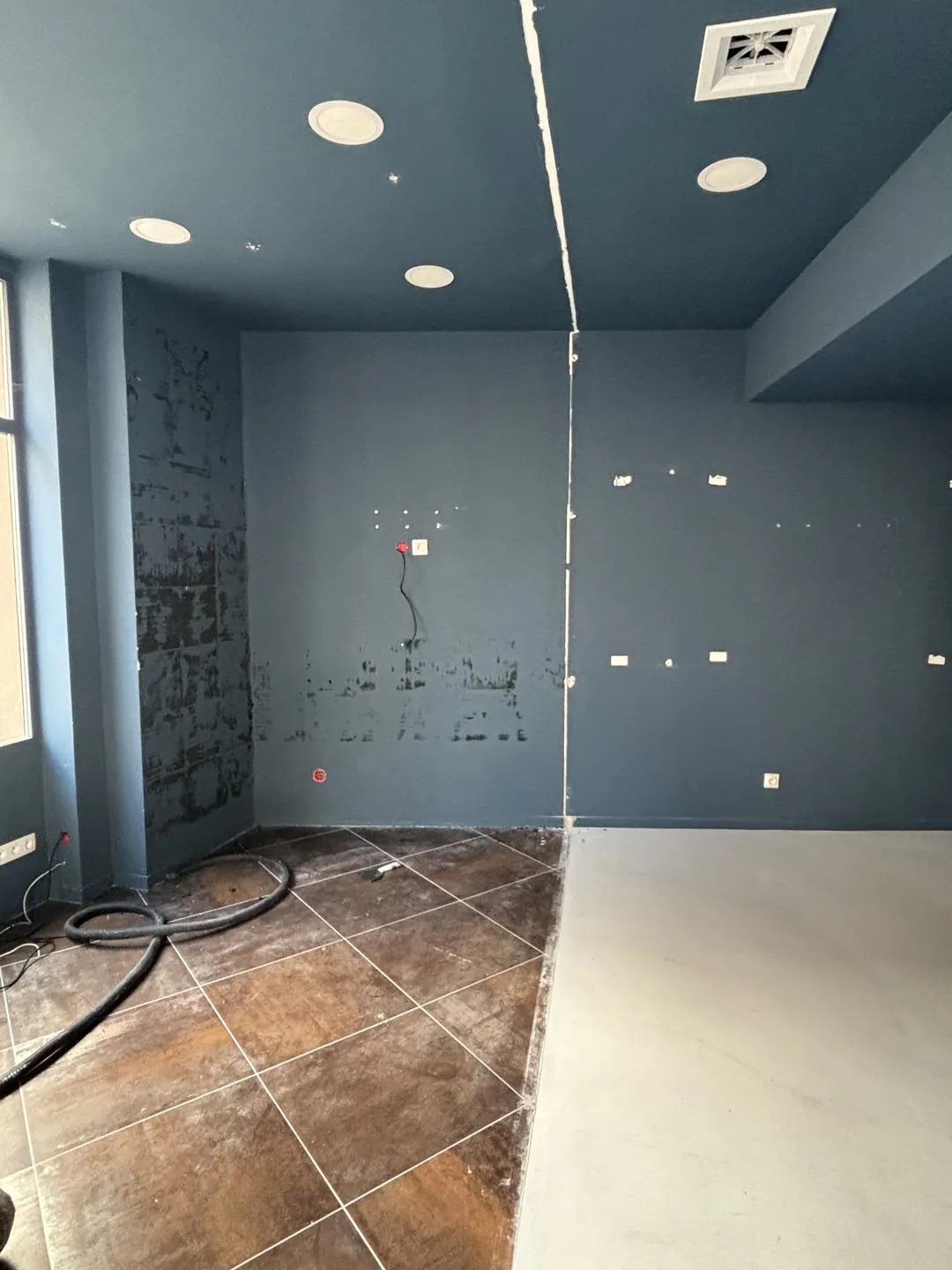 Préparation des surfaces intérieures