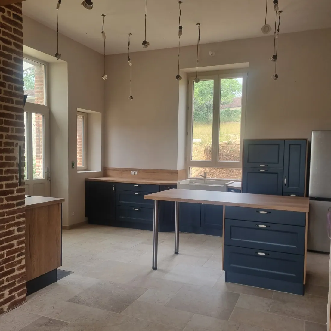Pièce rénovée – chantier de rénovation